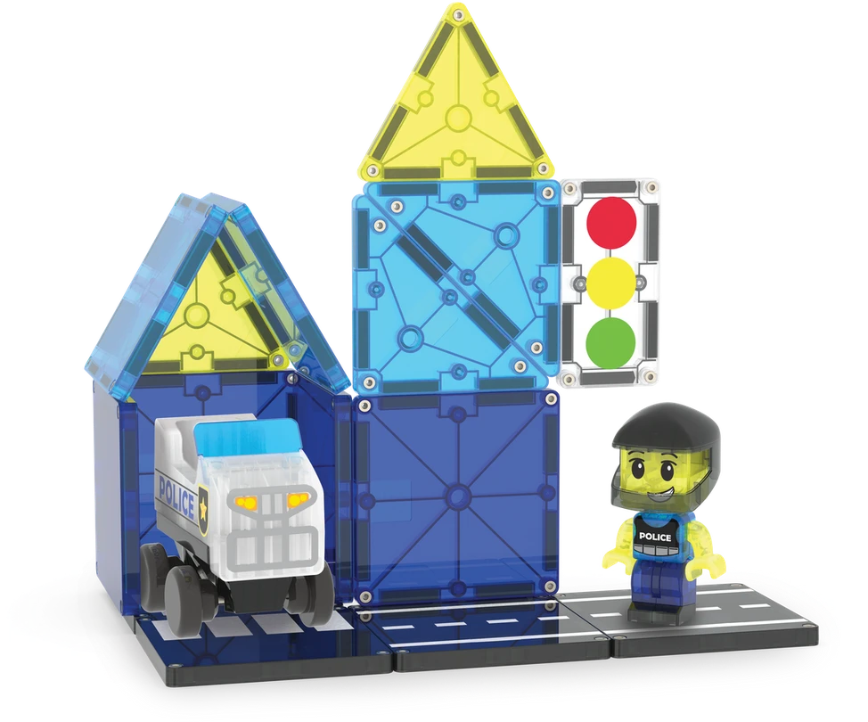 Kontext MAGNA-TILES Magnetinis konstruktorius „Policijos patrulis“, 20 det.