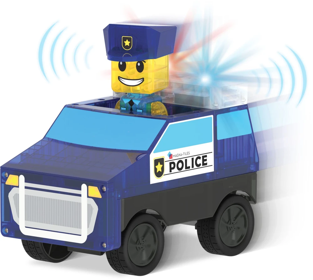 MAGNA-TILES Magnetinis konstruktorius „Policijos nuovada“, 35 det.