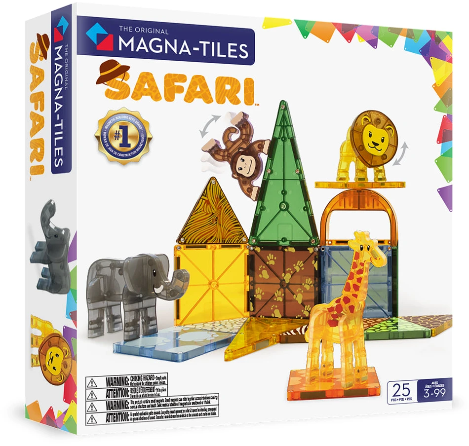 MAGNA-TILES Magnetinis konstruktorius „Safaris“, 25 det.