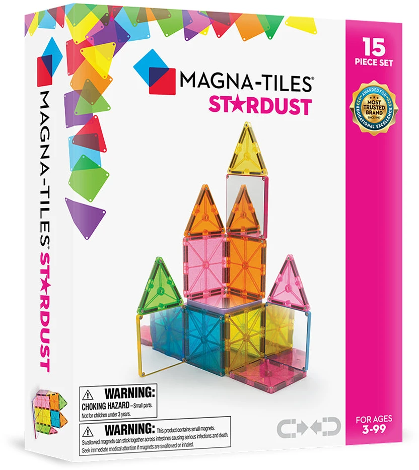 MAGNA-TILES Magnetinis konstruktorius „Žvaigždžių dulkės“, 15 det.