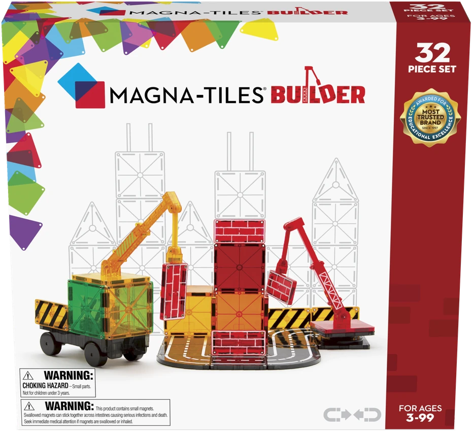 MAGNA-TILES - Statybinių plytelių 32 dalių rinkinys (90226)
