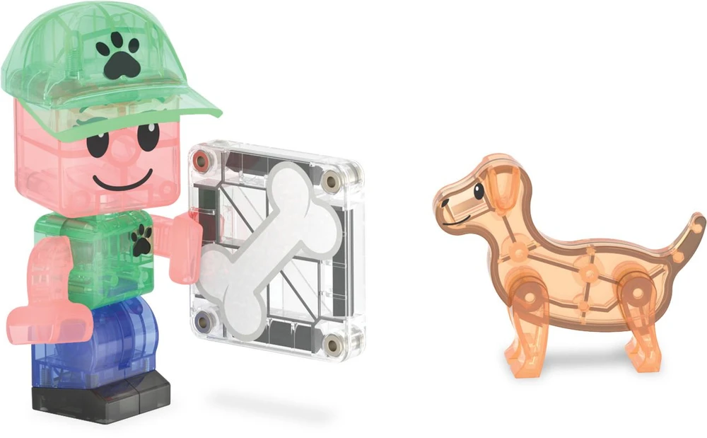 MAGNA-TILES Magnetinis konstruktorius „Šuniukų parkas“, 27 det.
