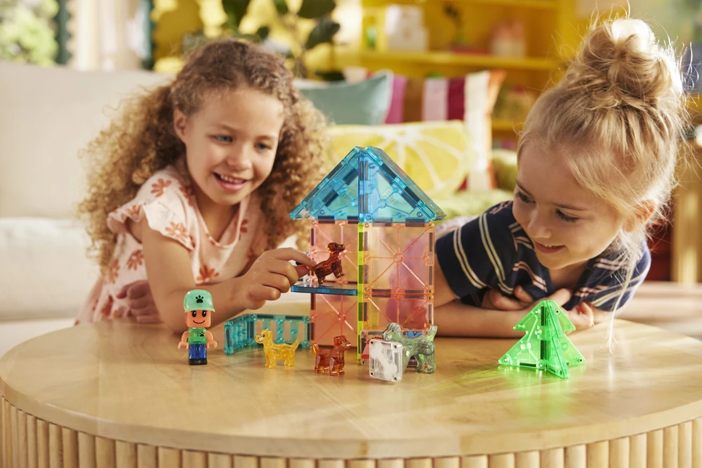 MAGNA-TILES Magnetinis konstruktorius „Šuniukų parkas“, 27 det.