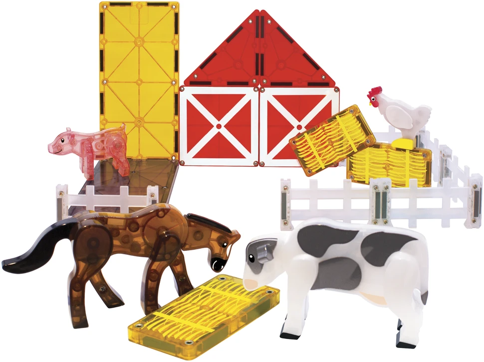MAGNA-TILES Magnetinis konstruktorius „Ūkio gyvūnai“, 25 det.