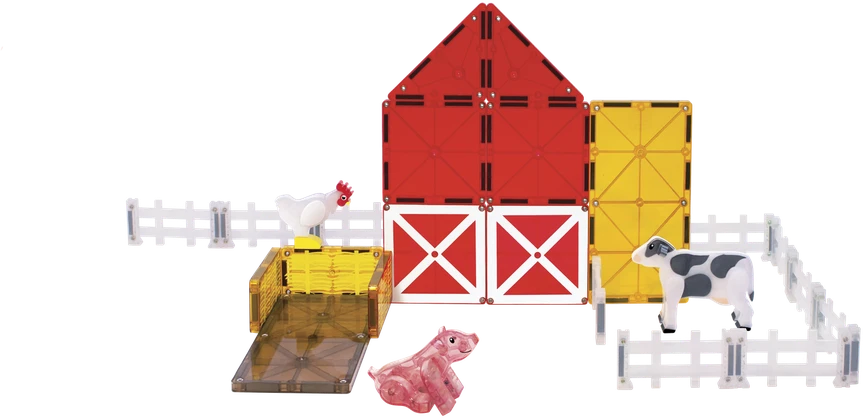 MAGNA-TILES Magnetinis konstruktorius „Ūkio gyvūnai“, 25 det.