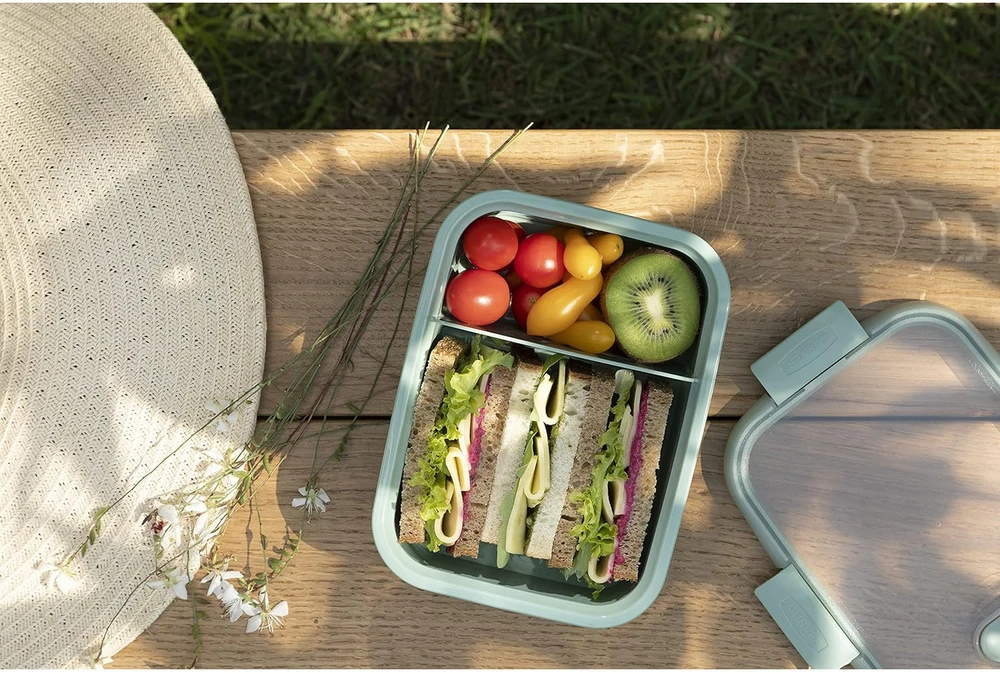Keter CURVER MAISTO DĖŽUTĖ STAČIAKAMPĖ LUNCH KIT 1,2L /ŽALIA