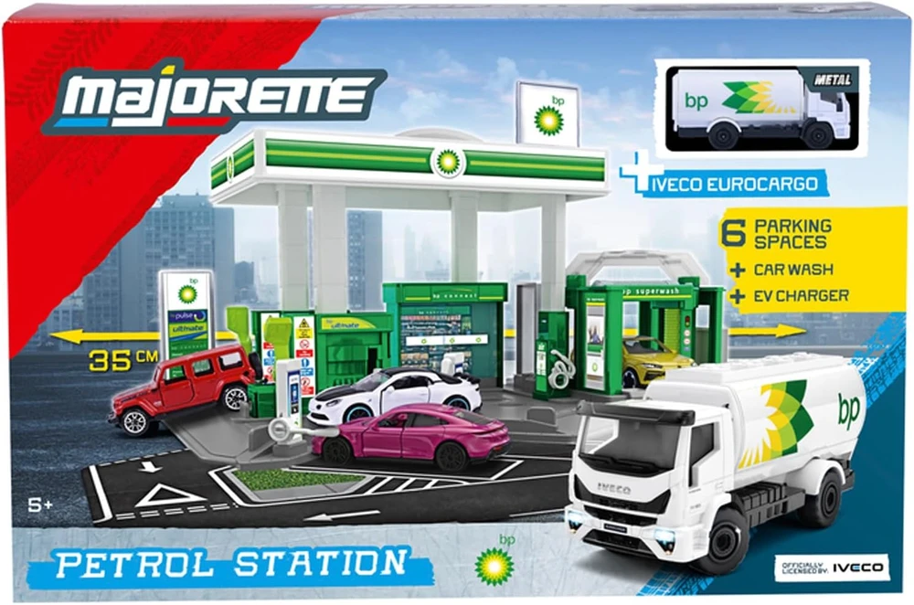 Majorette - Degalinė BP + 1 transporto priemonė (8502006001)