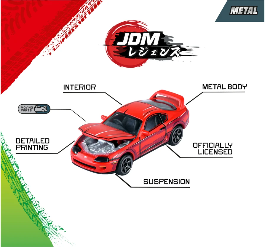Majorette - JDM Legends Anime 5 dalių dovanų rinkinys (8504105000)