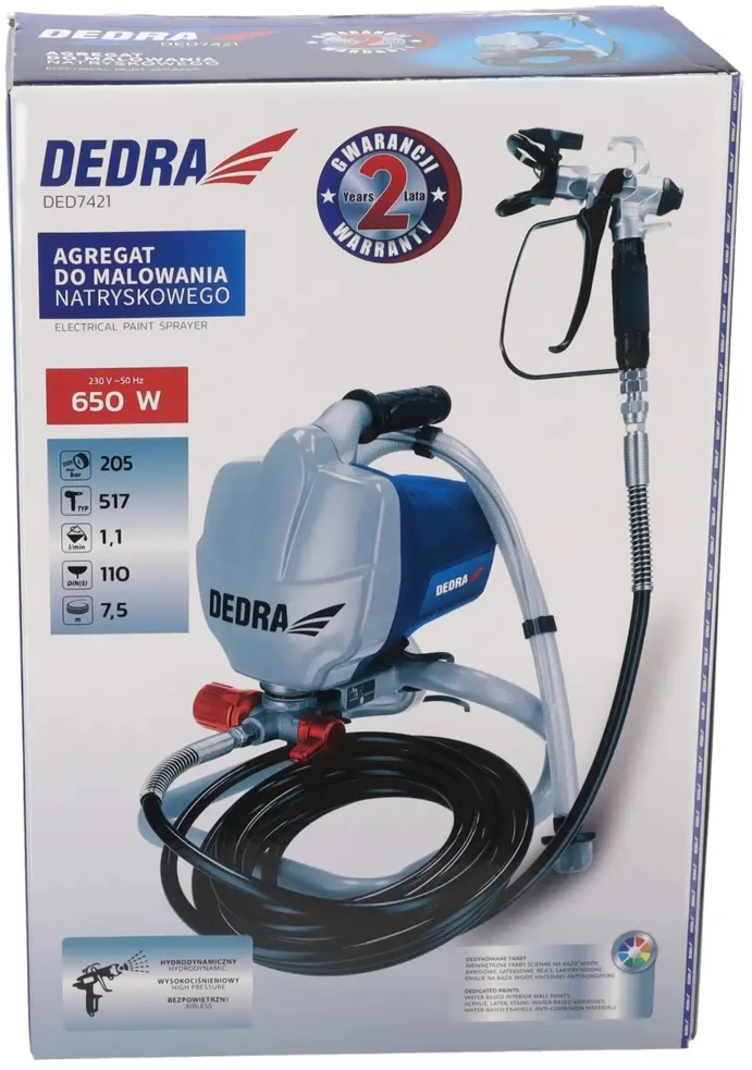 Dedra Daymo agregatas hydrodinaminis 650W 1Lmin arna 75m 205bar