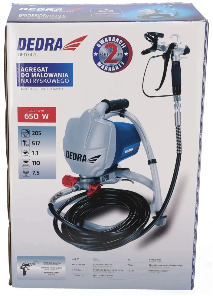 Dedra Daymo agregatas hydrodinaminis 650W 1Lmin arna 75m 205bar