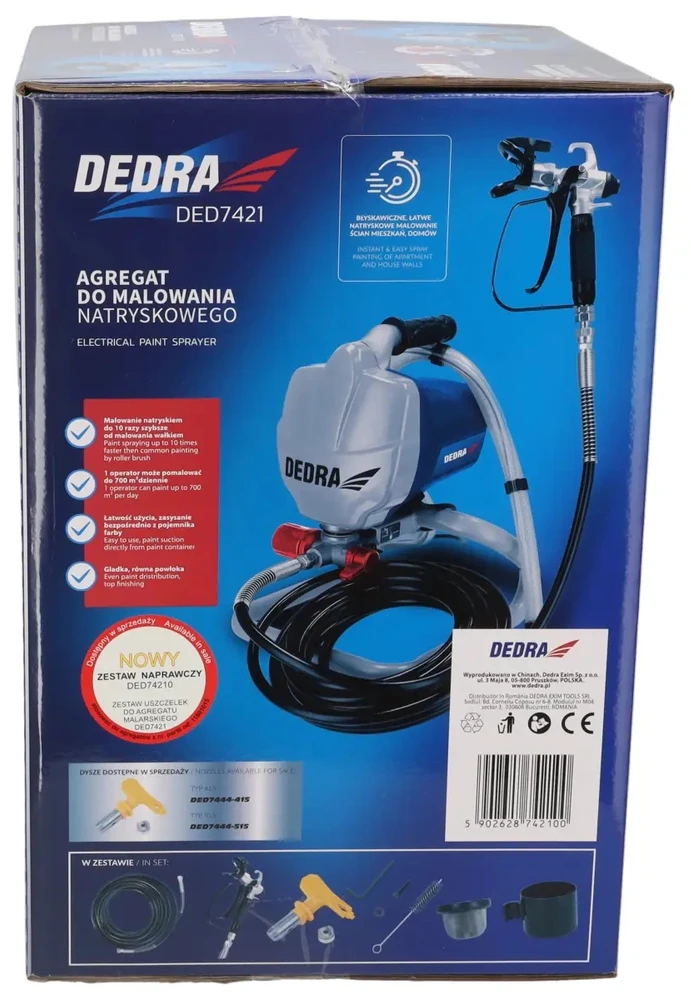 Dedra Daymo agregatas hydrodinaminis 650W 1Lmin arna 75m 205bar