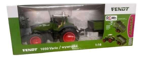 Klein Rinkinys Fendt 1050 rc traktoriaus komplektas 1:16 su nuotoliniu būdu valdoma Jamara priekaba