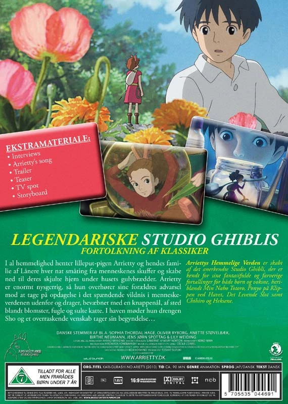 Manga Slaptasis Arriečio pasaulis (DVD) (iš legendinės „Ghibli“ studijos)