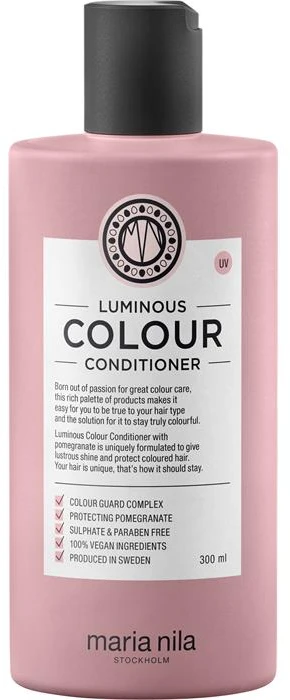 Maria Nila Luminous Colour Conditioner spindesio suteikiantis kondicionierius dažytiems plaukams, 300 ml
