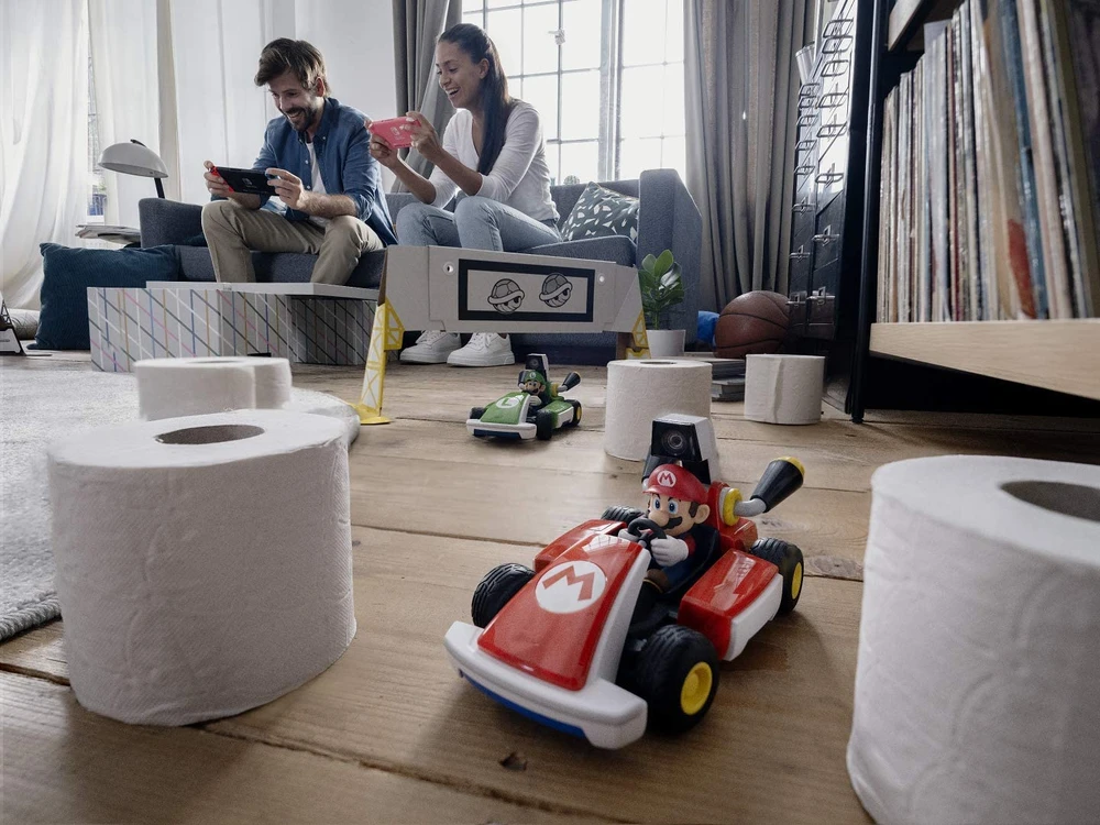 Nintendo Mario Kart Live Home Circuit LUIGI mašinėlės rinkinys
