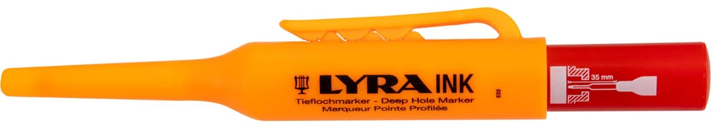 Tajima Trading Aps Marker Gilios skylės žymeklis 1 mm raudonas Lyra-Ink rašalas