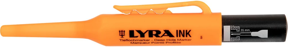 Permanentinis žymeklis Lyra Ink, statybinis, juodos spalvos