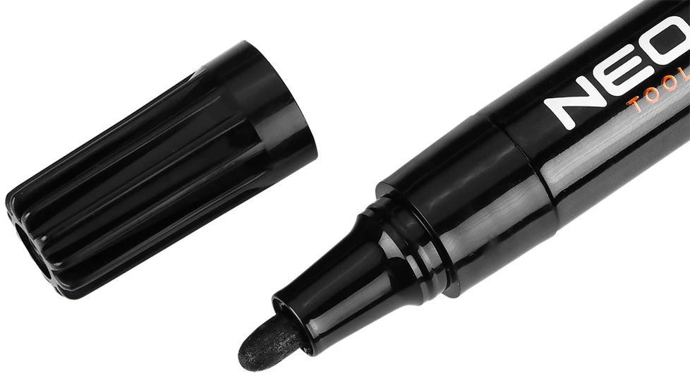 Marker Statybiniai žymekliai NEO TOOLS 13-850 (4 vnt.) - storas rašalas, juodas, permanentinis, atsparus vandeniui
