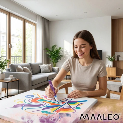 Akriliniai žymekliai - 8 vnt. rinkinys Maaleo 27052