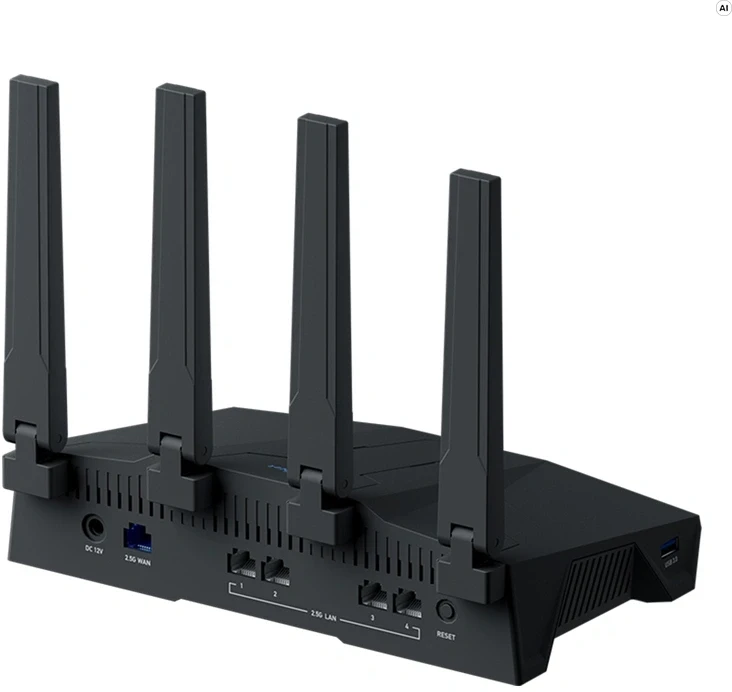 Belaidis maršrutizatorius - GL.iNet GL-BE6500 Wi‑Fi 7 maršrutizatorius 6 500 Mb/s 5×2,5G Ethernet USB 3.0