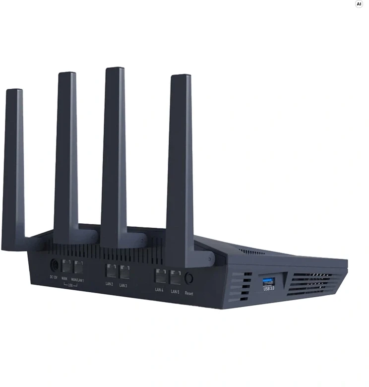 GL.iNet GL-MT6000 belaidis maršrutizatorius – WiFi 6 AX6000, 2.5G, USB 3.0