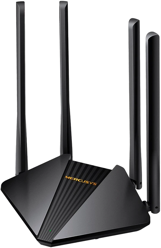 TP-Link „Mercusys“ | AC1200 belaidis dviejų dažnių gigabito maršrutizatorius | MR30G | 802.11ac | 867+300 Mbit/s | Ethernet LAN (RJ-45) jungtys 2× gigabito LAN prievadai | Tinklo ryšio palaikymas: Ne | MU-MiMO: Taip | Antenos tipas: 4× 5 dBi fiksuotos, daugiakryptės antenos | 24 mėn.