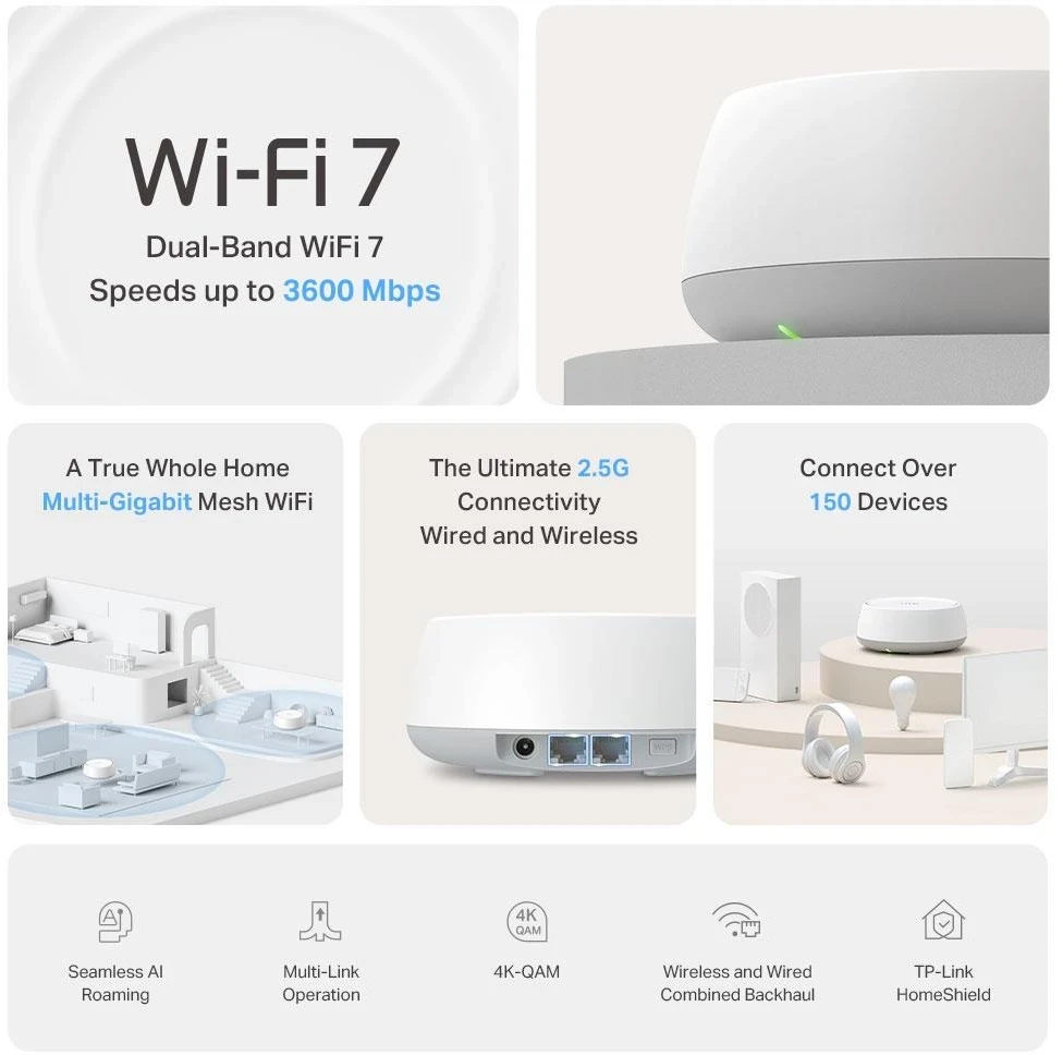 Maršrutizatorius TP-Link Deco BE25 (2 vnt. pakuotė)