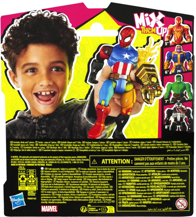 „Marvel“ – Žmogaus-voro „Mix Mashers“ veiksmo figūrėlė (F9213)