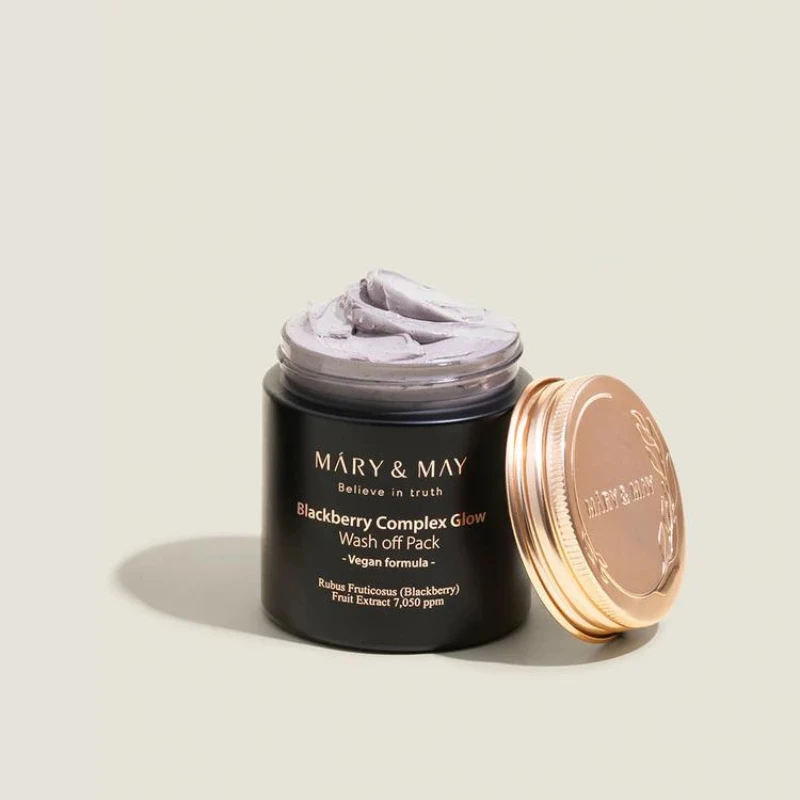 MARY & MAY skaistinamoji veido kaukė „Blackberry Complex Glow“ (nuplaunama pakuotė) 125 g
