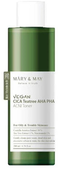 Mary&May Mary Amp May MARY - MAY CICA TeaTree AHA PHA (tonikas nuo dėmių) 200 ml