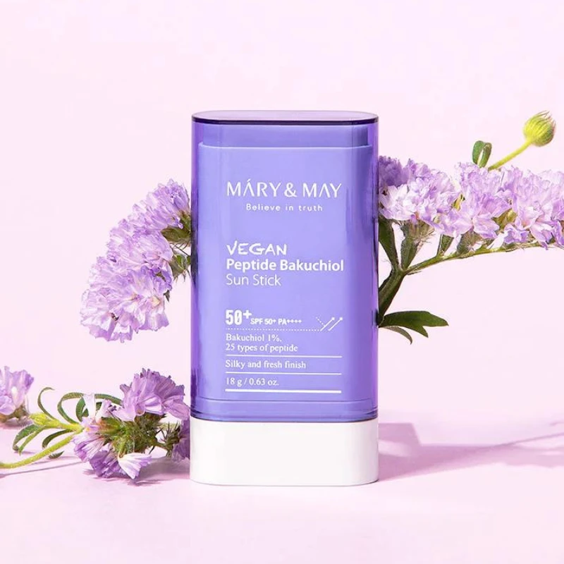 MARY & MAY Apsauginis kremas nuo saulės SPF 50+ veganiškas peptidų bakuchiolio ekstraktas (apsauginis kremas nuo saulės) 18 g