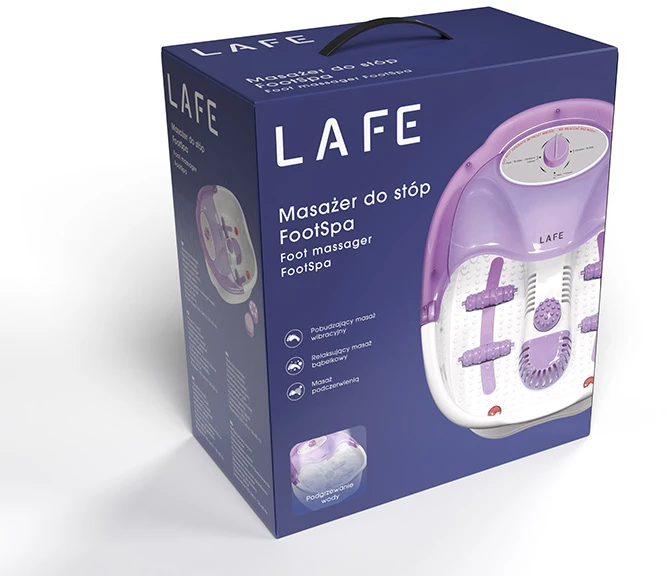 Lafe FootSpa balta ir-violetinė