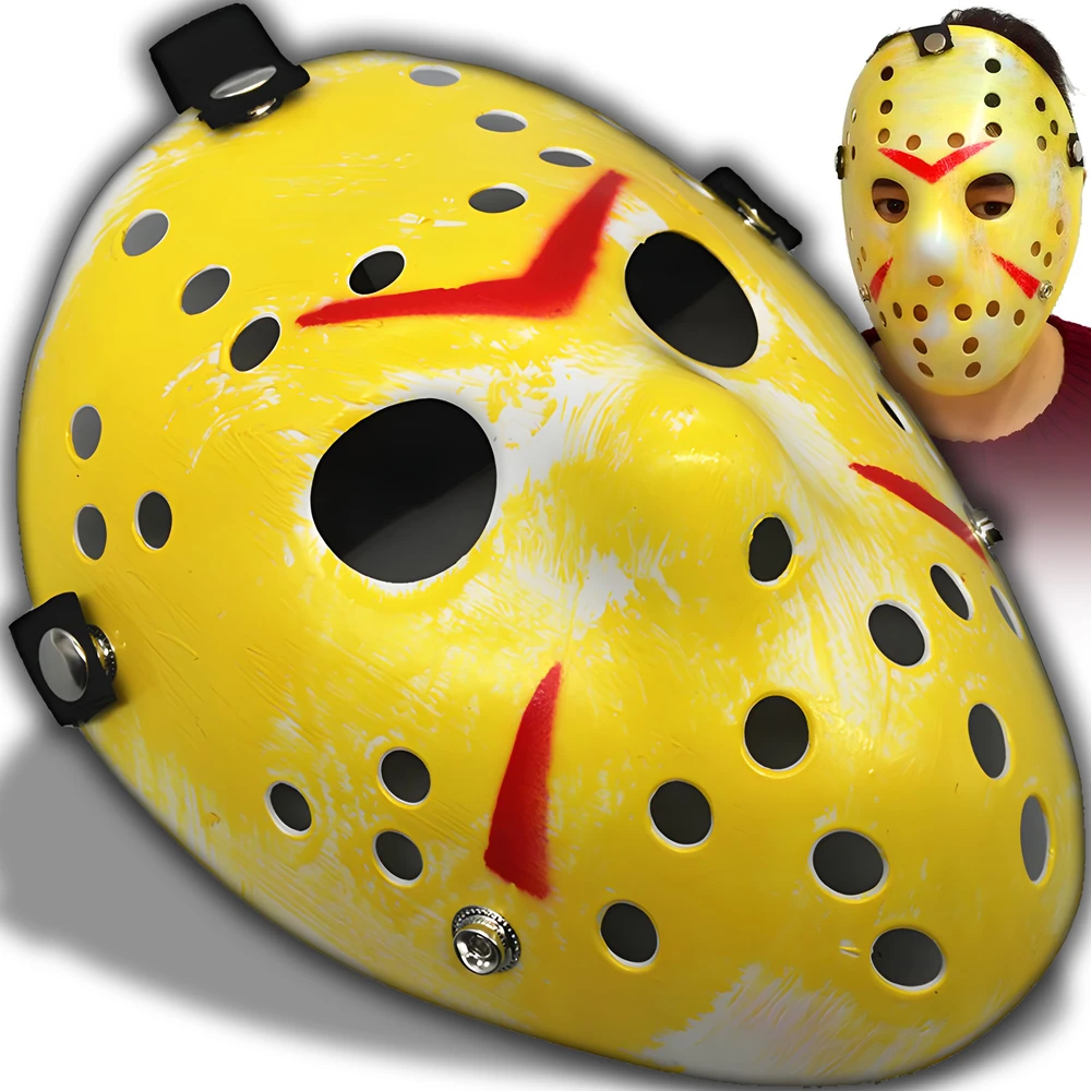Maska Jasono penktadienio 13-osios „Voorhees Freddy Friday“ Helovino ledo ritulio kostiumo kaukė -o287