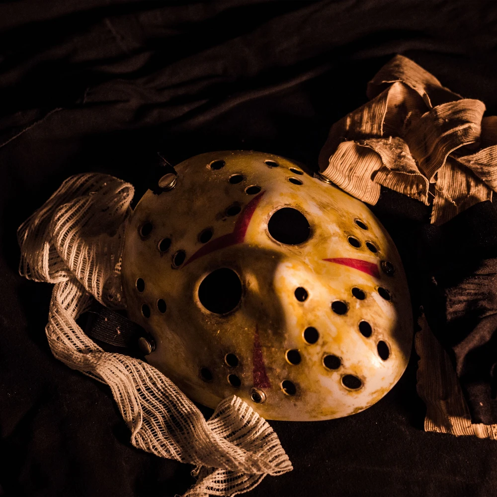 Maska Jasono penktadienio 13-osios „Voorhees Freddy Friday“ Helovino ledo ritulio kostiumo kaukė -o287