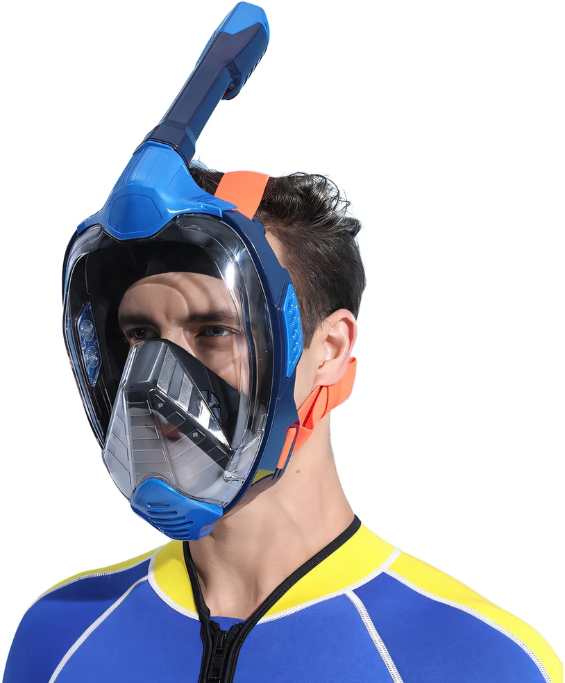 Maska Viso veido nardymo su vamzdeliu kaukė vandeniui L/XL dydžio – SR255