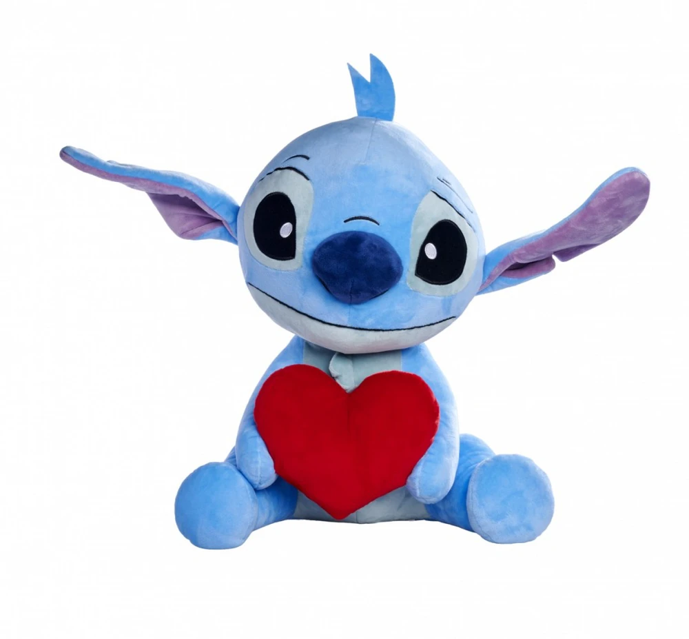 Simba Maskotka Disney Stitch talismanas su širdele, 50 cm, originalus
