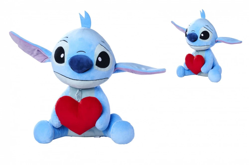 Simba Maskotka Disney Stitch talismanas su širdele, 50 cm, originalus