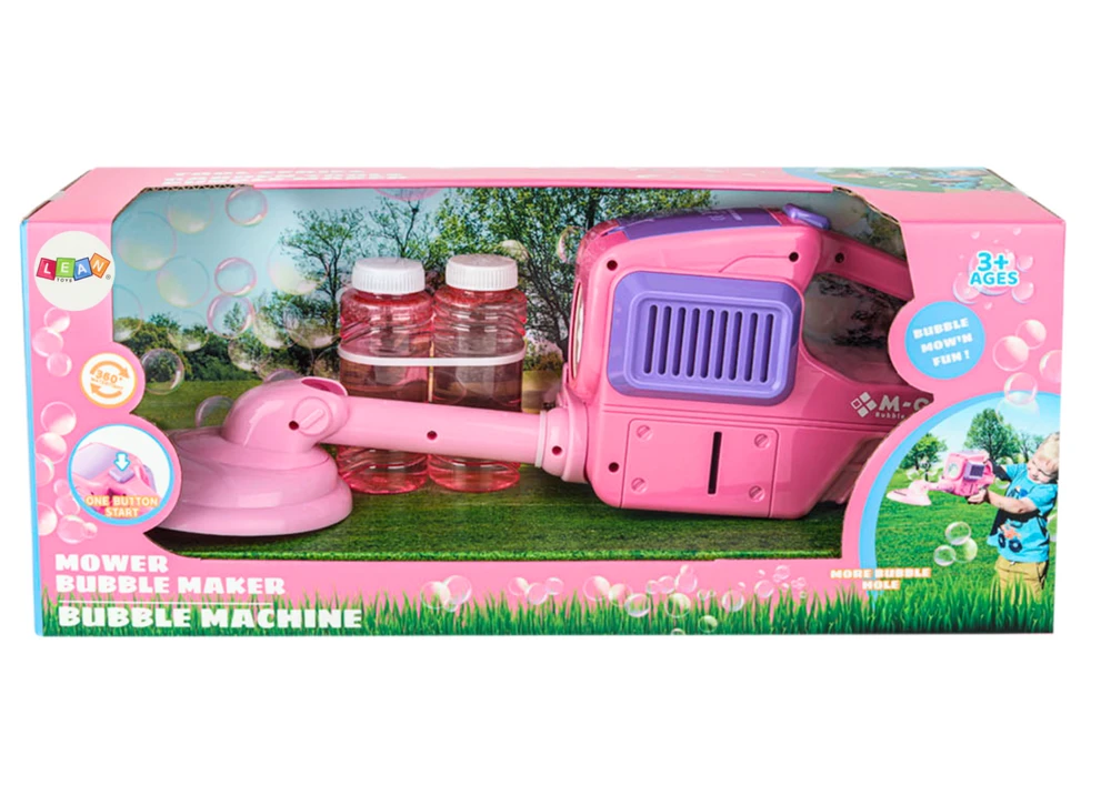 Lean Toys Rožinis muilo burbulų žaislinis trimeris 39x13x9,5 cm