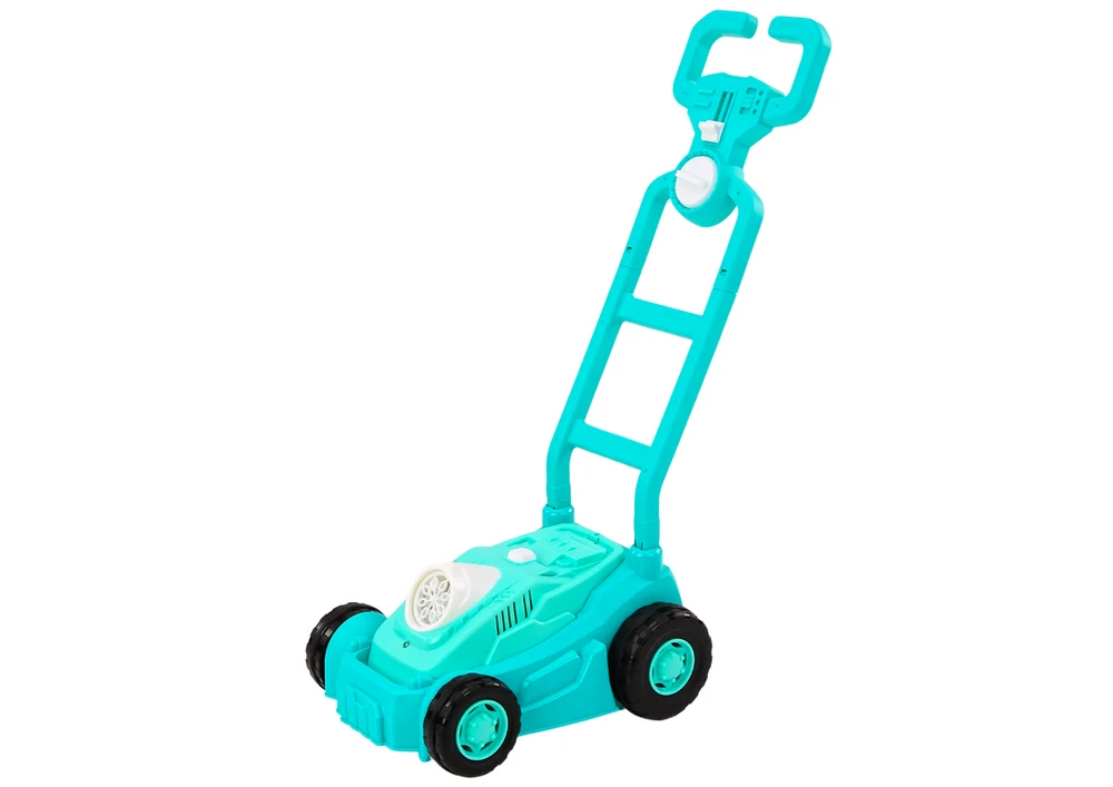 Lean Toys Žalias muilo burbulų pūtimo žoliapjovės žaislas vaikams