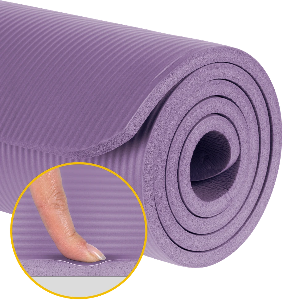 Rebel Active Dvipusis gimnastikos kilimėlis, 183x61 cm, violetinės spalvos