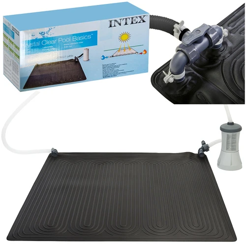 Intex Saulės energija šildomas kilimėlis, juodos sp., 1,2x1,2 m, PVC