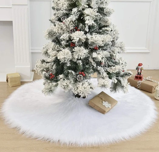 Baltas kilimėlis po eglute 120 cm Ruhhy 22227