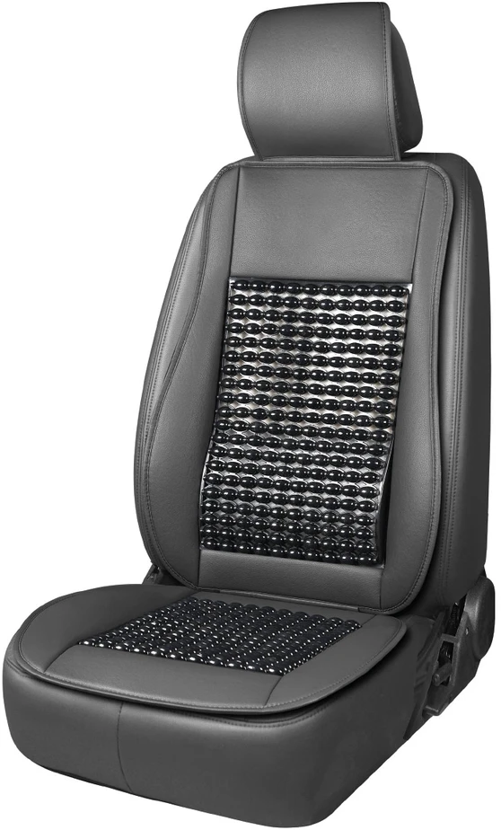 Amio Automobilio sėdynės kilimėlis su karoliukais 147 x 48 cm - juoda