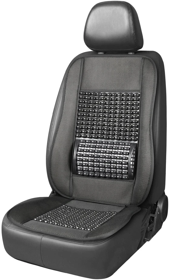 Amio Automobilio sėdynės kilimėlis su karoliukais 110 x 46 cm - juoda