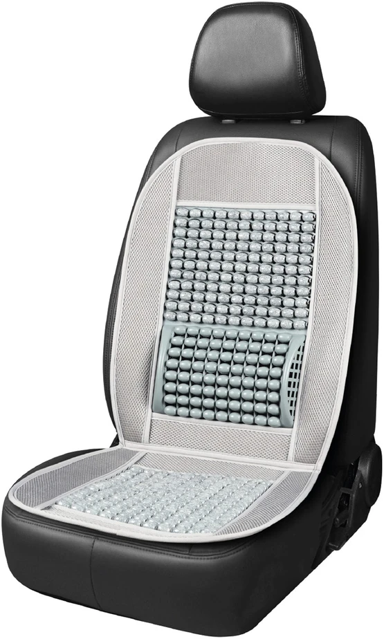 Amio Automobilio sėdynės kilimėlis su karoliukais 97 x 44 cm - pilka