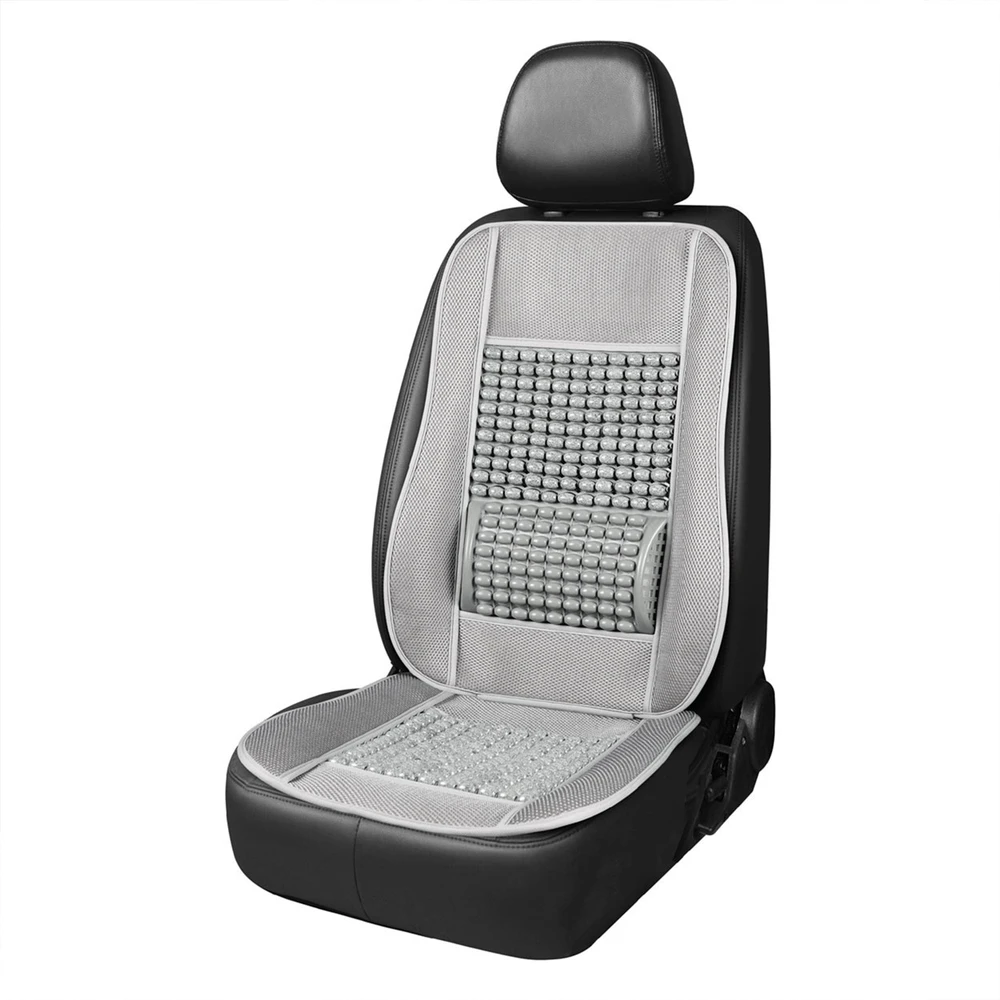 Amio Automobilio sėdynės kilimėlis su karoliukais 110 x 46 cm - pilka