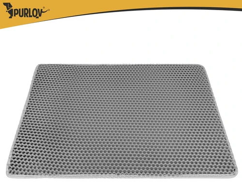 Litter box mat 75x55cm - pilka Purlov