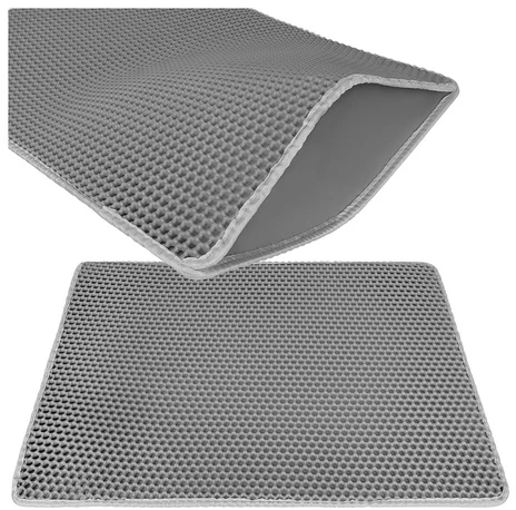 Litter box mat 75x55cm - pilka Purlov