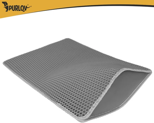 Litter box mat 75x55cm - pilka Purlov