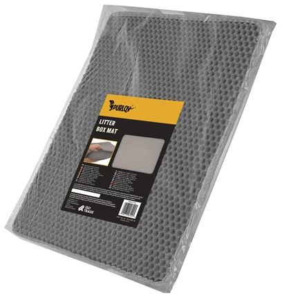 Litter box mat 75x55cm - pilka Purlov